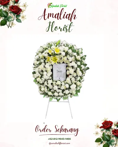 Krans Bunga Duka Cita di Labuhan Ratu Raya